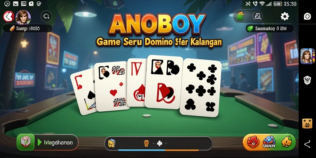 Tampilan gameplay seru ANOBOY dengan efek visual menakjubkan.