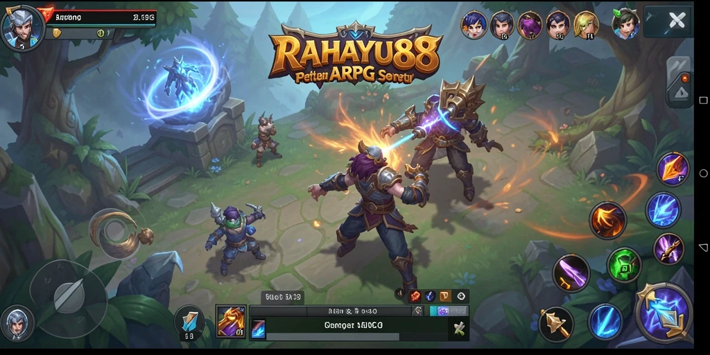 Menampilkan gameplay seru dalam dunia ARPG RAHAYU88.